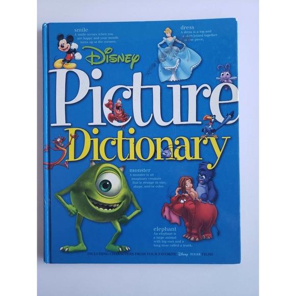 Disney Picture DIctionary Book Hardback - Picture 1 of 2